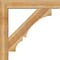 Ekena Millwork Balboa Block Rough Sawn Bracket w/ Offset Brace, Western Red Cedar, 8"W x 44"D x 44"H BKT0806X44X44BOA05RWR - alternate 3